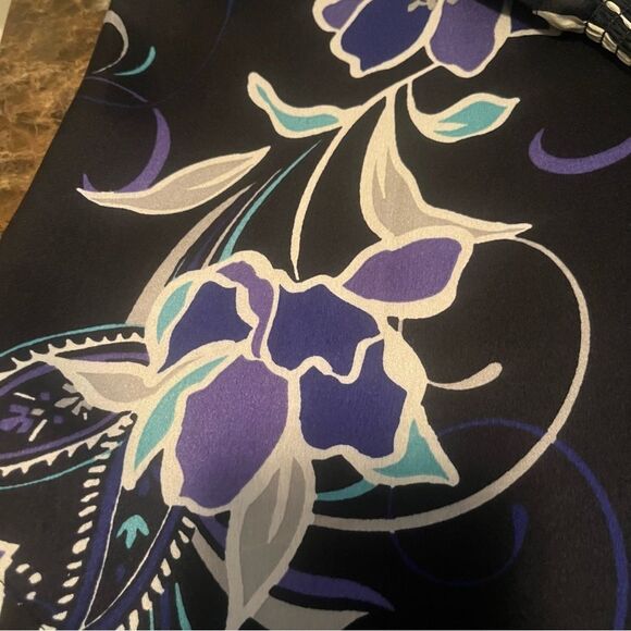 Chico’s Blouse Women’s Size 1 (M) Floral Print Button Front Tunic​ - Picture 10 of 12